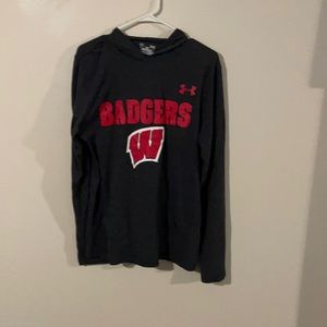 UW Madison Badgers Long Sleeve w/ hood